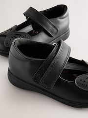Black Butterfly Mary Jane School Shoes - Image 5 of 5