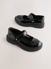 Black Patent - Chunky Mary Jane School Shoes - Image 1 of 5