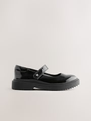 Black Patent - Chunky Mary Jane School Shoes - Image 2 of 5