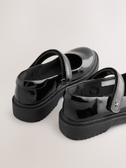 Black Patent - Chunky Mary Jane School Shoes - Image 3 of 5