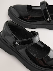 Black Patent - Chunky Mary Jane School Shoes - Image 4 of 5