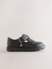 Black Slip On School Mules - Image 2 of 5