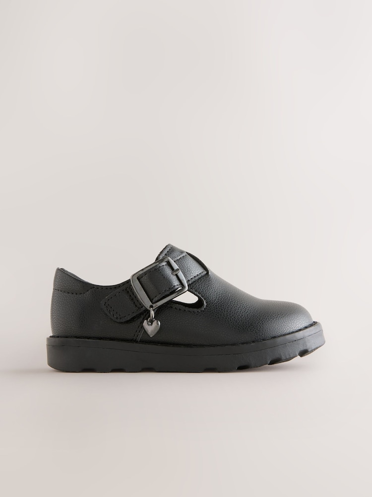 Black Slip On School Mules - Image 2 of 5