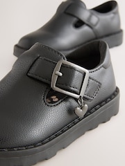 Black Slip On School Mules - Image 3 of 5