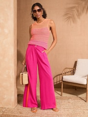 Love & Roses Orange Sequin Ombre Vest - Image 2 of 4