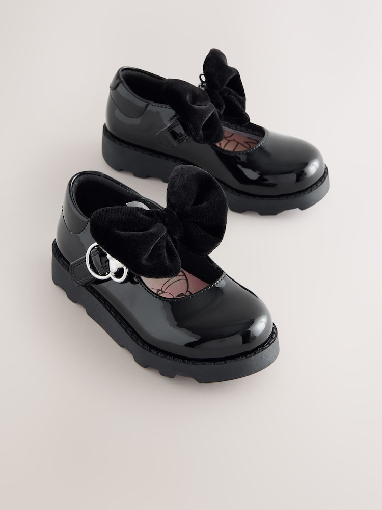 Black Patent Minnie Mouse Mary Jane School Shoes - Image 1 of 6