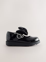 Black Patent Minnie Mouse Mary Jane School Shoes - Image 2 of 6
