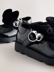 Black Patent Minnie Mouse Mary Jane School Shoes - Image 4 of 6