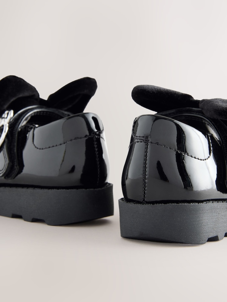 Buy Black Patent Minnie Mouse Mary Jane School Shoes from the Next
