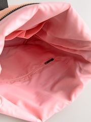 Pink Roll Top Backpack - Image 12 of 12
