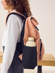 Pink Roll Top Backpack - Image 3 of 12