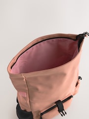 Pink Roll Top Backpack - Image 7 of 12