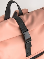 Pink Roll Top Backpack - Image 8 of 12