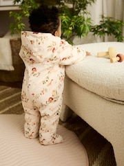Ecru Woodland Printed Hooded - Nylon Baby Pramsuit (0mths-2yrs) - Bild 4 von 8