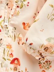 Ecru Woodland Printed Hooded - Nylon Baby Pramsuit (0mths-2yrs) - Bild 6 von 8
