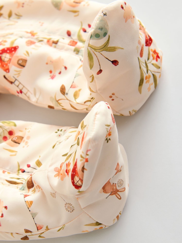 Ecru Woodland Printed Hooded - Nylon Baby Pramsuit (0mths-2yrs) - Bild 8 von 8