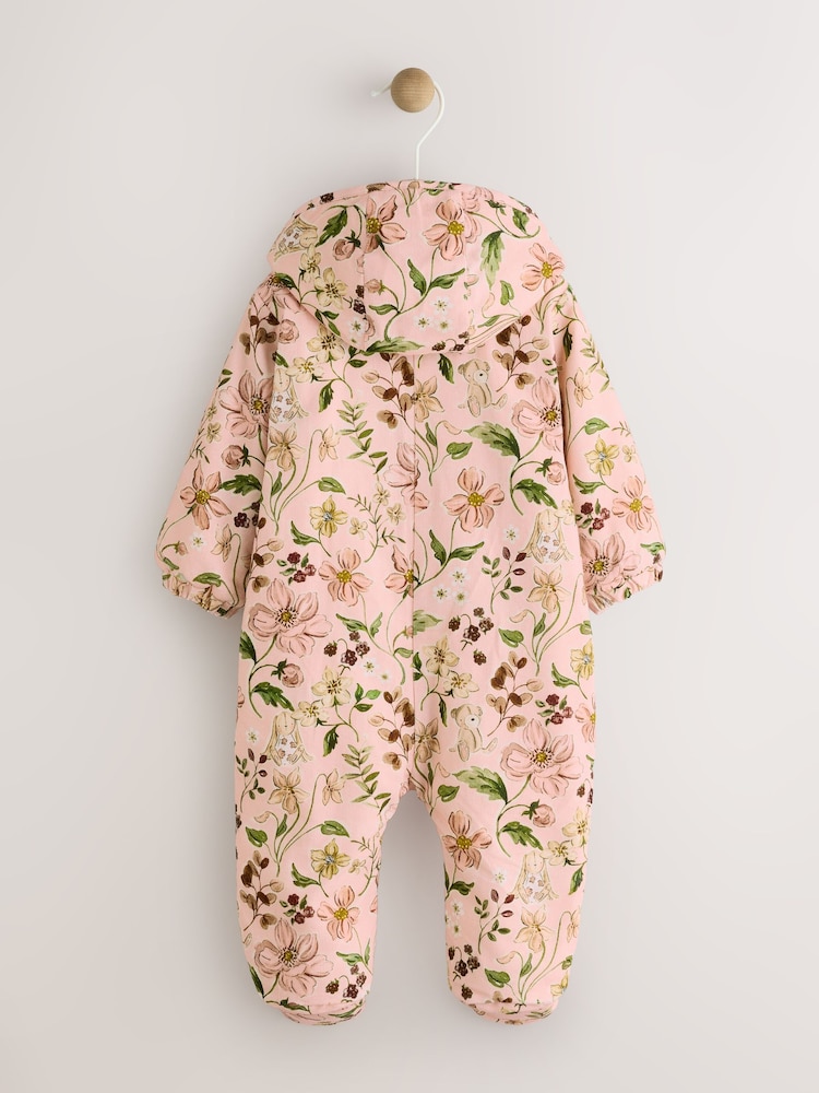 Pink Woodland Printed - Baby Cord Hooded Pramsuit (0mths-2yrs) - Bild 2 von 7