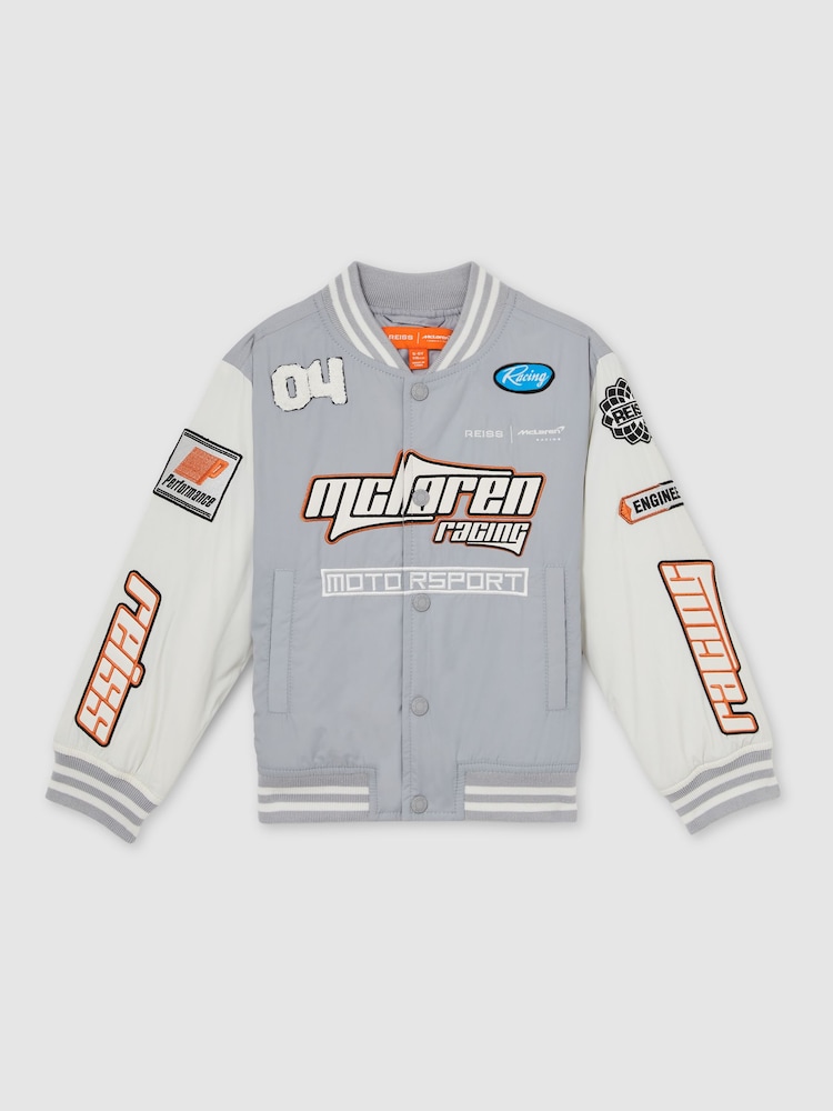 Tonos azules - Reiss Zoom Unisex Fit McLaren F1 Team Bomber Jacket - Imagen 2 de 8