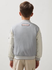 Tonos azules - Reiss Zoom Unisex Fit McLaren F1 Team Bomber Jacket - Imagen 5 de 8