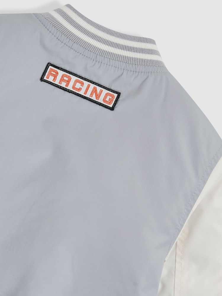 Reiss Blue Tones Zoom 3-9 yrs Unisex Fit McLaren F1 Team Bomber Jacket - Image 6 of 8