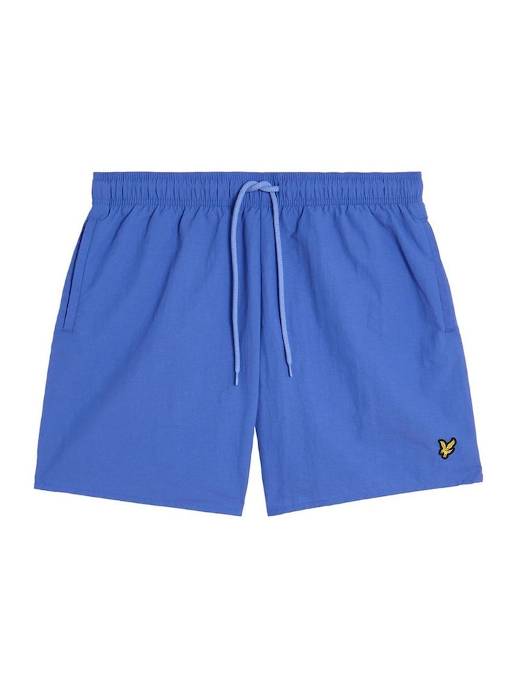 Lyle & Scott Blue Plain Swim Shorts - Image 1 of 1