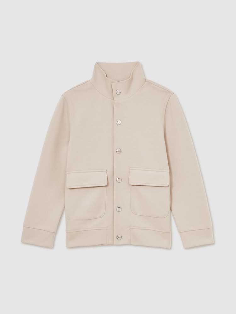 Reiss Stone Roman 13-14 yrs Interlock Funnel-Neck Jacket - Image 1 of 4
