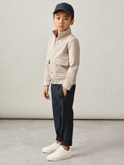 Reiss Stone Roman 13-14 yrs Interlock Funnel-Neck Jacket - Image 2 of 4