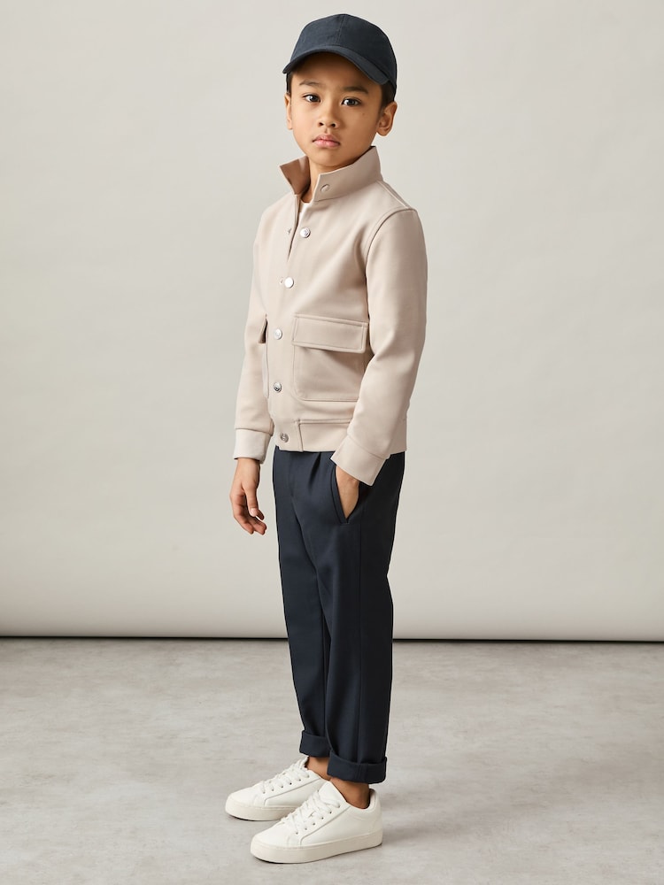 Reiss Stone Roman 13-14 yrs Interlock Funnel-Neck Jacket - Image 2 of 4