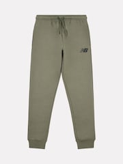 New Balance Green Boys Brush Back Stacked Logo Hoodie Set - Image 9 of 11