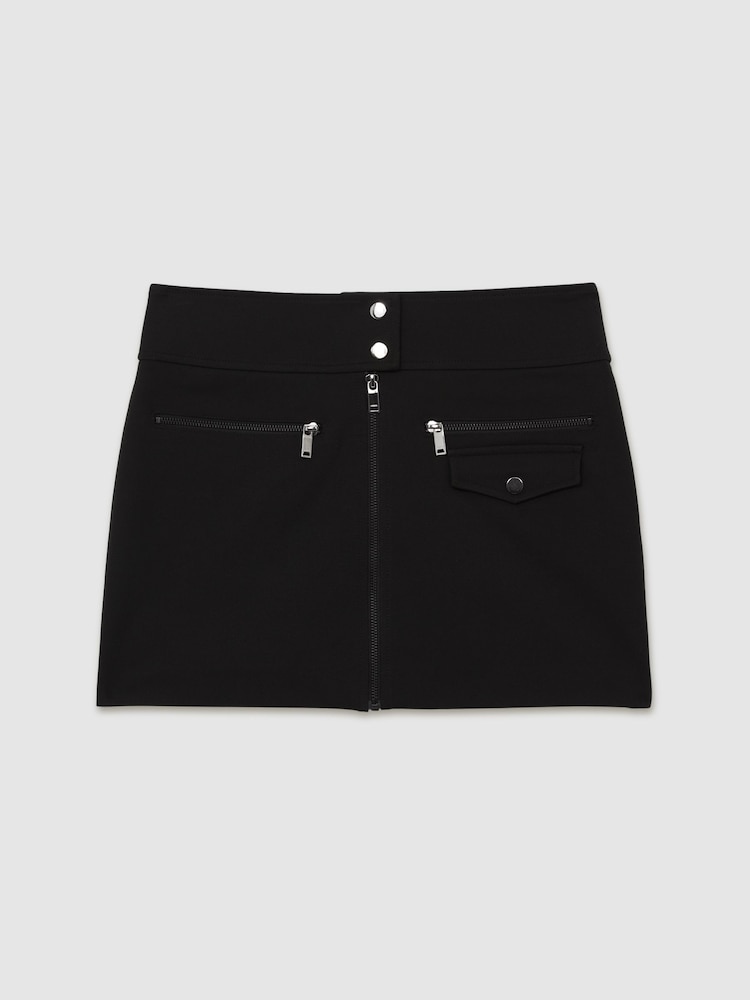 Reiss – Poppy – Ponte-Minirock mit durchgehendem Reißverschluss - Bild 2 von 6 Reiss – Poppy – Ponte-Minirock mit durchgehendem Reißverschluss - Bild 2 von 6