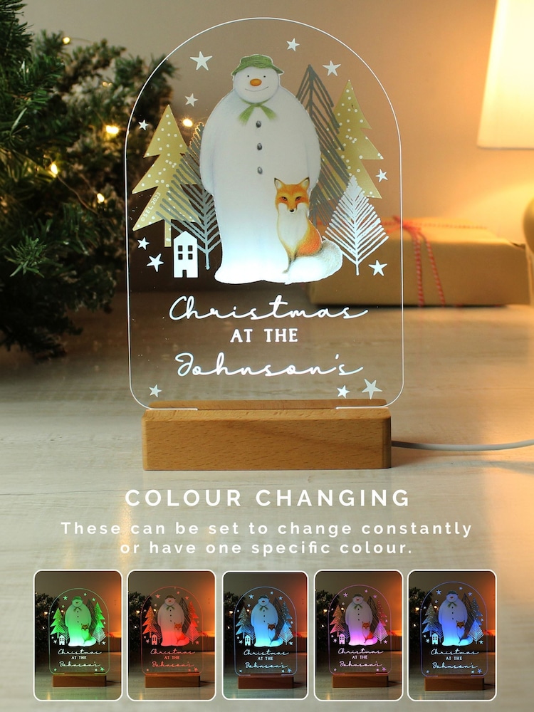 Personalised The Snowman Light Up USB Christmas Decoration Exclusive To Next by PMC - Image 1 of 3