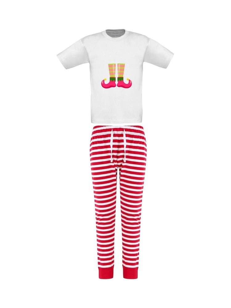 Buy Ladies Personalised Christmas Elf Pyjamas by Koko Blossom from