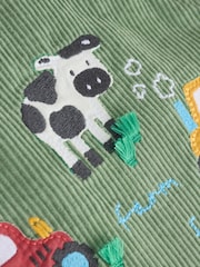 Grün Bauernhof - Set aus Cord-Latzhose und Body für Babys (0 Monate bis 2 Jahre) - Bild 11 von 15