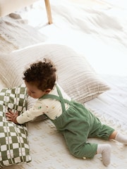 Grün Bauernhof - Set aus Cord-Latzhose und Body für Babys (0 Monate bis 2 Jahre) - Bild 3 von 15