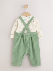 Grün Bauernhof - Set aus Cord-Latzhose und Body für Babys (0 Monate bis 2 Jahre) - Bild 7 von 15