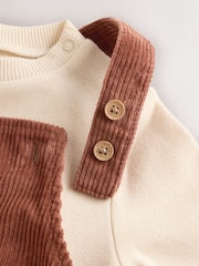 Brown Woodland Cord Dungarees and Bodysuit Baby Set (0mths-2yrs) - Image 11 of 14