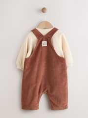 Brown Woodland Cord Dungarees and Bodysuit Baby Set (0mths-2yrs) - Image 8 of 14