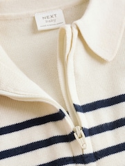 Navy Stripe Baby Knitted Top and Trousers Set (0mths-2yrs) - Image 13 of 16