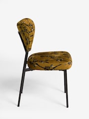Rockett St George Set of 2 Amber Orange Black Bamboo Perfect Dining Chairs - Image 6 of 8
