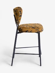 Rockett St George Amber Orange Black Bamboo Perfect Bar Stool - Image 6 of 8