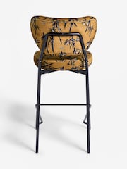 Rockett St George Amber Orange Black Bamboo Perfect Bar Stool - Image 7 of 8