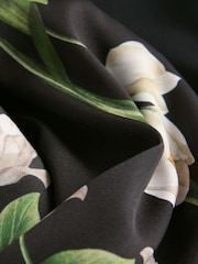 B by Ted Baker Satin Mix Black Jersey Pyjamas - Imagen 4 de 7