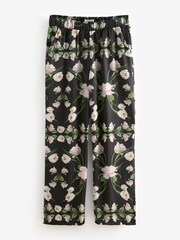 B by Ted Baker Satin Mix Black Jersey Pyjamas - Image 9 of 13