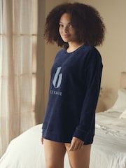 B by Ted Baker Cord Velour Longline Sweatshirt - Image 1 of 9