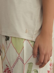 B by Ted Baker Cream Jersey Viscose Pyjamas Set - Image 5 of 8