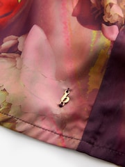 B by Ted Baker Aubergine Purple Satin Lace Slip - Image 3 of 3