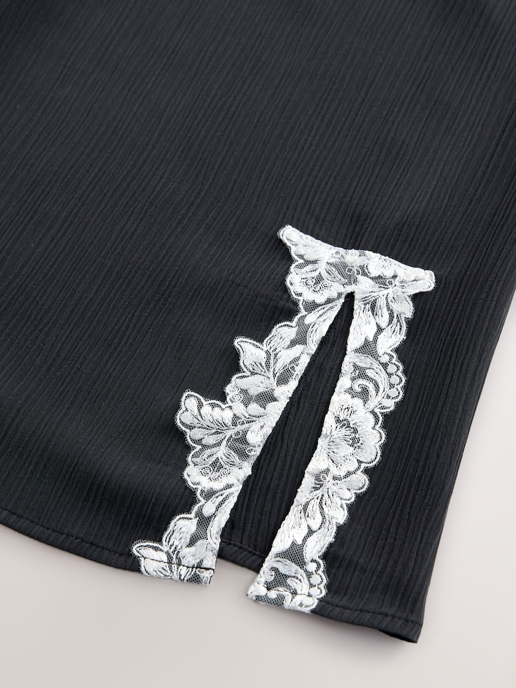 B by Ted Baker Crinkle Black Slip - Image 2 of 3