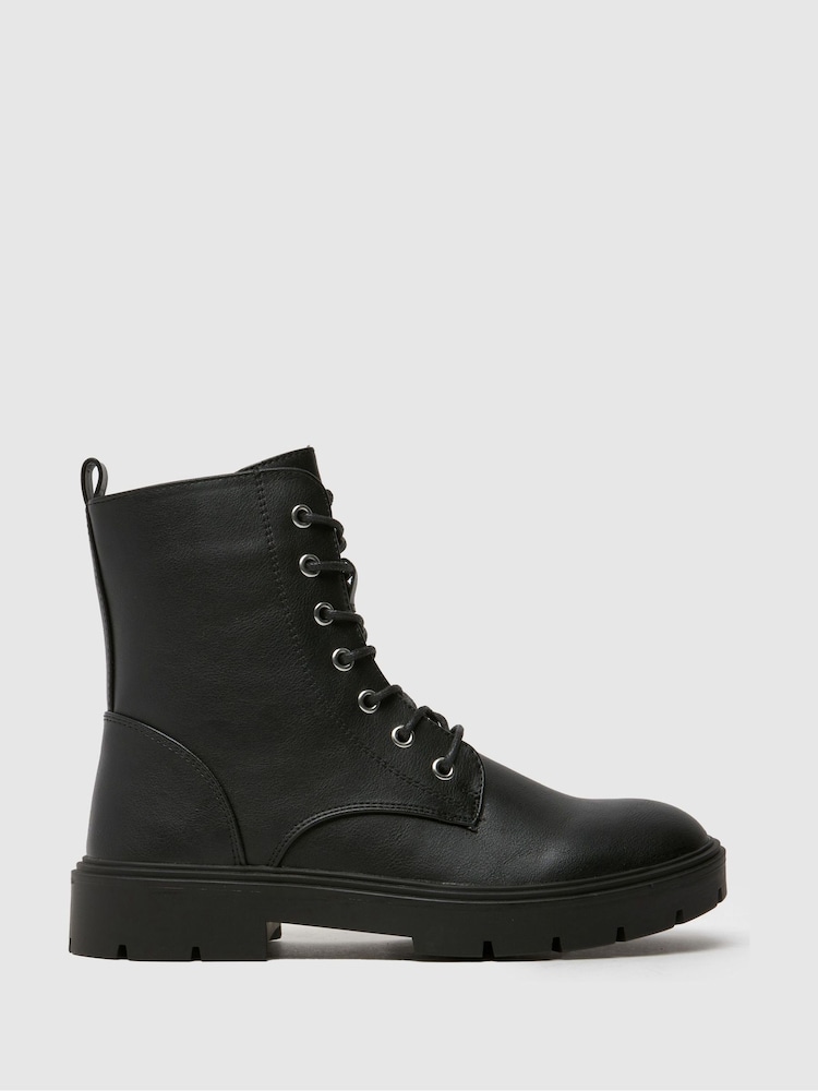 Schuh Celine Lace Up Black Boots - Image 1 of 4