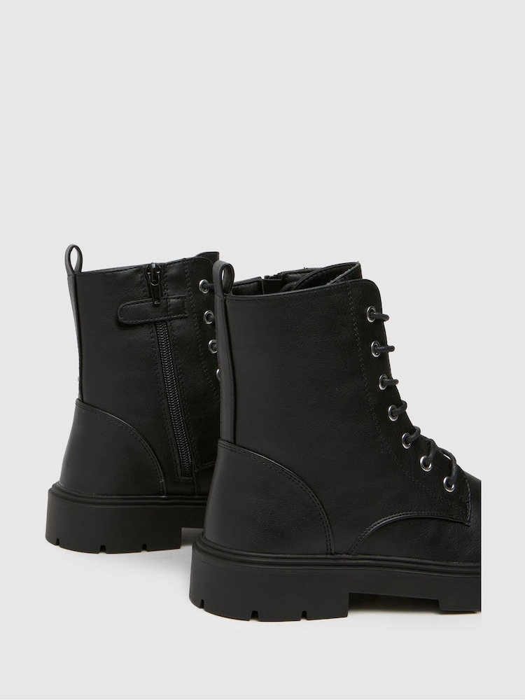 Schuh Celine Lace Up Black Boots - Image 4 of 4