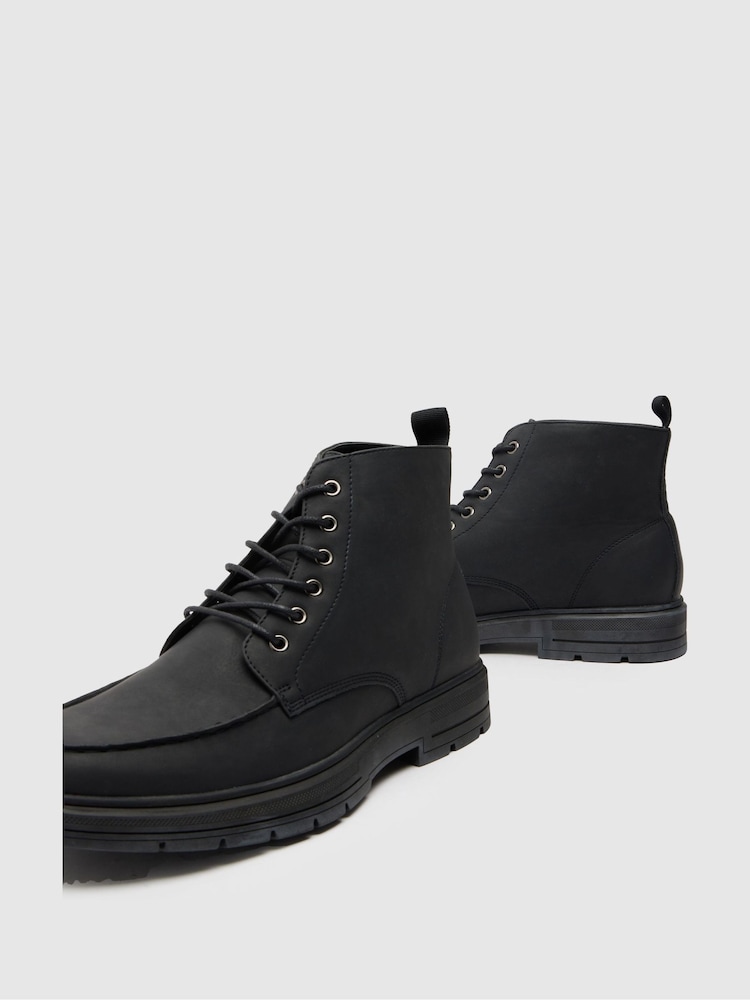 Schuh Black Dusty Apron Boots - Image 4 of 4 Schuh Black Dusty Apron Boots - Image 4 of 4